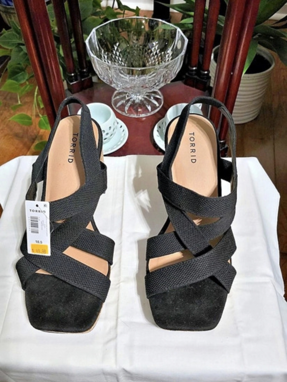 Torrid Black & Brown Sandals Like New
